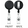 thumbnail image 4 of Muka 100 Pcs Retracting Badge Reel Solid Color with Belt Clip for Key Name Card-White, 4 of 8