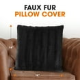 thumbnail image 3 of Cheer Collection Faux Fur Throw Pillow Cover, 3 of 5