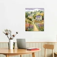 thumbnail image 2 of Nawypu Countryside Spring Landscape with Cottages Modern Watercolour Painting Large XL Wall Art Canvas Print 16x20 inch, 2 of 4