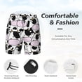 thumbnail image 5 of Haiem Cute Animal With Cow Men'S Quick-Dry Swim Trunks: Comfortable Beach Shorts With Mesh Lining And Pockets - Ideal For Swimming And Sunbathing X-Large, 5 of 9
