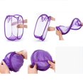 thumbnail image 3 of OUNONA Foldable Pop Up Easy Open Mesh Laundry Clothes Hamper Basket for College Dorm (Purple), 3 of 6