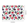 thumbnail image 3 of Non Slip Door Mat, Blueberry berries Print Fast Drying Bath Tub Mats, Absorbent Bathroom Rugs Entrance Welcome Mat, Bath MatS for Tub, Floor, Home, Kitchen, Hotel,16x24in, 3 of 6