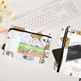 thumbnail image 4 of Interesting Festive Doodles 9.8x7.1in Water Resistant Binder Pouch, 3-Ring Compatible, Transparent Front, 4 of 6