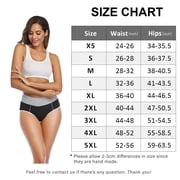 wirarpa Women's Cotton Underwear High Waist Briefs Ladies Panties Black 4 Pack Sizes 5-10