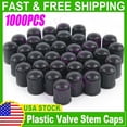 thumbnail image 5 of 1000 Pcs Universal Black Plastic Car Motor Tire Valve Stem Caps US STOCK, 5 of 5