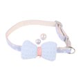thumbnail image 2 of Flmtop Collier pour Chat Design Nœud Papillon Toucher Confortable Collier Ajustable pour Animaux de Compagnie Bleu Ciel, 2 of 9