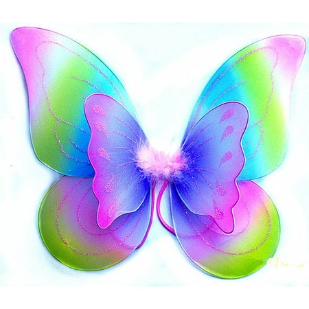 Costume Accessory Rainbow Children Butterfly Wings