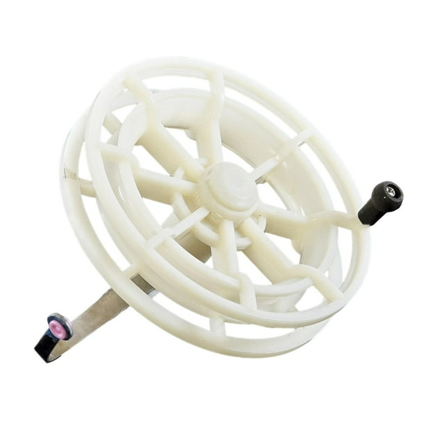 Carrete de pesca, accesorios para caña de pescar, blanco, ligero, resistente, fácil de usar. Diámetro 12 cm