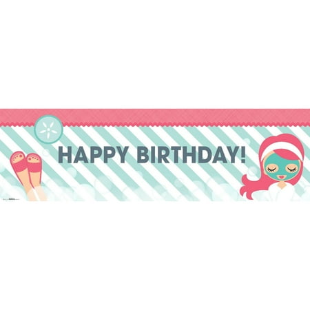 - Little Spa Party Birthday Banner, Standard