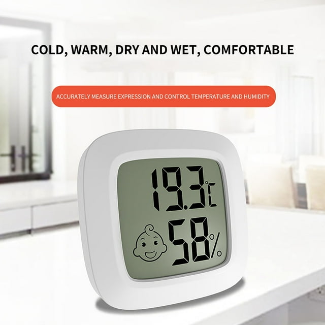 TopLLC Mini Hygromètre Intérieur pour Chambre de Bébé avec Absorption Magnétique en Liquidation