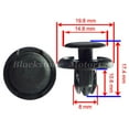 thumbnail image 2 of jinwen 50 pcs Clip,Nylon Clamps for Car,Push-Type Bumper Fasteners Rivet Clips-, 2 of 9