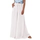 thumbnail image 1 of Pantalones PRETTYGARDEN Palazzo de Pierna Ancha Tiro Alto Blanco M, 1 of 8