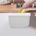 thumbnail image 2 of Contenedor de basura sin perforaciones Bote de basura Cubo de basura Cocina plegable (Trumpet-Gray), 2 of 4