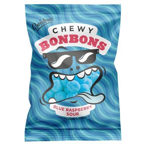 Bristows Chewy Blue Raspberry Bon Bons 150g (Pack of 6)