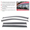 thumbnail image 4 of Window Visors Car Shield Deflectors Side Window Visors Car Decoration Part 4Pcs/Set Modified Rain Sun Guard Window Deflector Visor Fit For Rogue 2014-2019, 4 of 8