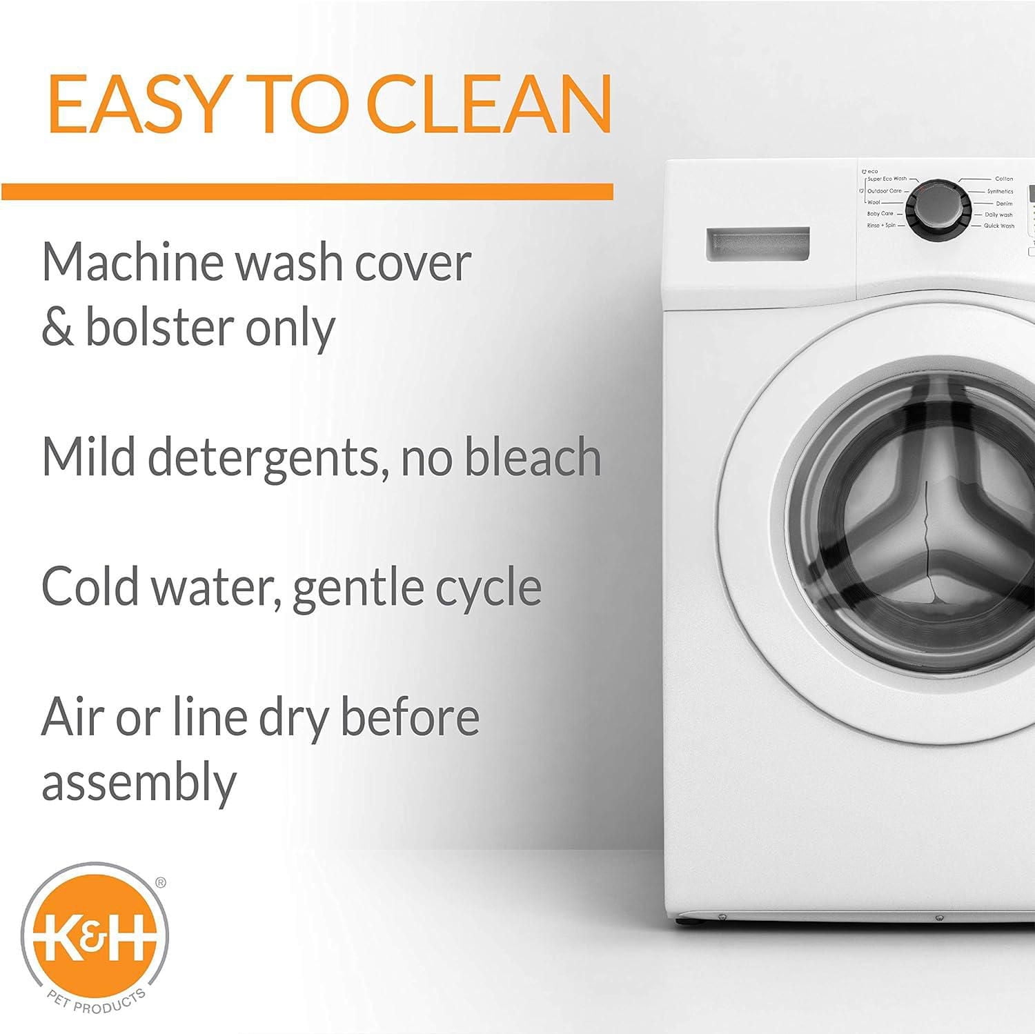 K&H Original Bloster Elevated Cot For Dogs Brown Medium