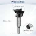 thumbnail image 3 of Broca Forstner Uxcell para Trabajos en Madera, 1-19/32in (40mm) Punta de Carburo, Cortador de Vástago Redondo para Abrir Agujeros en Madera, 3 of 7