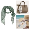 thumbnail image 5 of Unique Bargains 1 Pc Scarf Leopard Pattern Rose Neck Scarf Green, 5 of 5