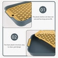 Rabbit Litter Box with Grate, 10.5 x 7.2 Inch Guinea Pig Litter Pan