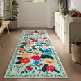thumbnail image 2 of Joyfy Washable Floral Area Rug Non-Slip Soft Carpet with Rubber Backing for Living Room, Bedroom, Dining Room, Kids Nursery and Bedside Indoor Use, 2 of 6