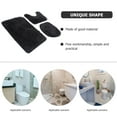 thumbnail image 6 of KAKOWELY Bathroom Mats Set Black Polyester 1 Set 17.7X15.7in, 6 of 10