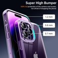 thumbnail image 2 of Shockproof Clear Case for iPhone 14 Pro, [Not Yellowing] [10FT Military Drop Protection] Hard Clear Back Four Corner Airbags Drop Protection Phone Cover, 6.1 inch, Transparent, 2 of 14