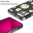 thumbnail image 2 of For REVVL 7 Pro 5G Tough Strong MetKase Hybrid (Magnet Mount Friendly) + Tempered Glass Case Cover - Chamomile Flowers, 2 of 6