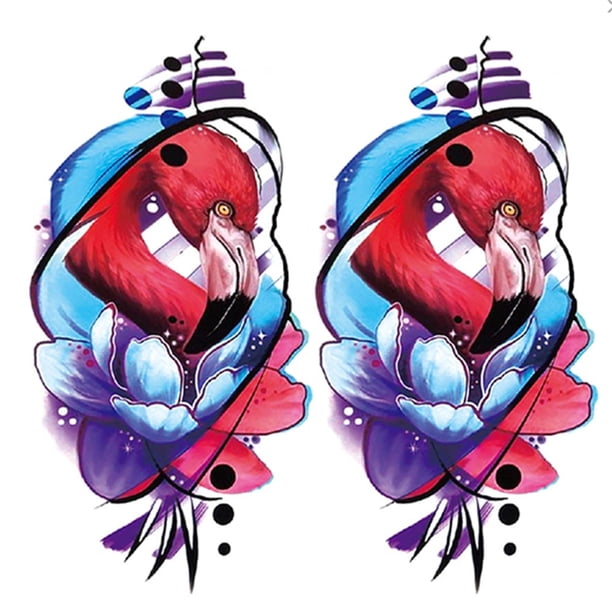 Etiquetas Engomadas Del Tatuaje 2 uds tatuajes falsos animales desechables pegatinas impermeables para tatuajes 5,83x8,27 pulgadas Sywqhk Libre de BPA