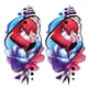 thumbnail image 1 of Etiquetas Engomadas Del Tatuaje 2 uds tatuajes falsos animales desechables pegatinas impermeables para tatuajes 5,83x8,27 pulgadas Sywqhk Libre de BPA, 1 of 1