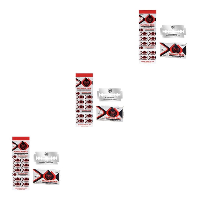 Qarigey Cuchillas de afeitar para hombres Hoja de acero inoxidable Afeitado preciso y limpio Accesorios de afeitado Peluquería Cara Pierna Type1 NO1