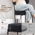 thumbnail image 4 of HOMCOM Modern Bar Stools Set of 2 27" Counter Height Barstools, Black, 4 of 10