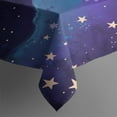 thumbnail image 3 of Star Sky Night Table Cloth,Wrinkle Resistant Table Cover with Polyester,Waterproof Reusable Tablecloth for Weeding Birthday Tea Party Decorations (Rectangle,60x84inch), 3 of 5