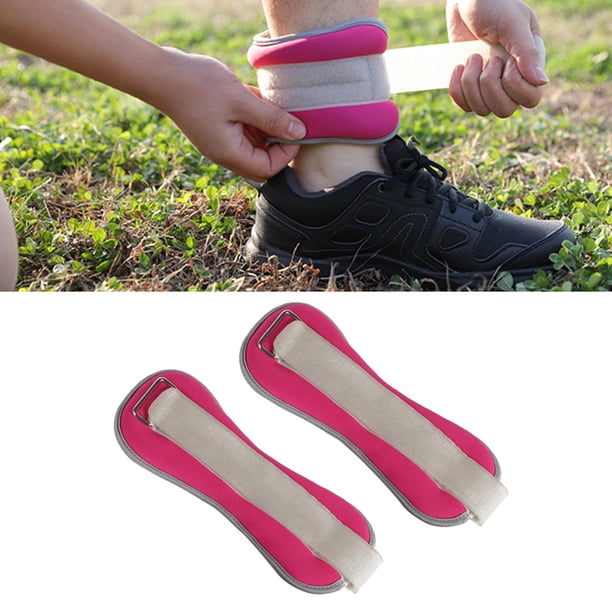 1 par de 0,5 kg de peso para tobillo / muñeca, correas ajustables, bolsas de arena para ejercicios de s, entrenamiento con pesas, aeróbic, camina Rosado Baoblaze Pesas de tobillo de muñeca