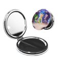 thumbnail image 1 of Qekee inside out 2 Print Compact Makeup Mirror Folding Mini Pocket Mirror Portable Hand Mirror Double-Sided 2 x 1x Magnification for Woman Girls-Round Shape, 1 of 9