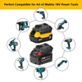 thumbnail image 4 of USB Battery Adapter for Dewalt 20V/Milwaukee 18V Convert to Makita 18V Tool, 4 of 7