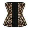 thumbnail image 3 of Steel Boned Latex Leopard Print Waist Trainer - Yellow - Medium, 3 of 3