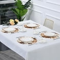 thumbnail image 7 of Coolnut Cow Print Pattern Round Placemats Washable Placemats Non-Slip Heat-Resistant Table Place Mats for Dining Kitchen Holiday Party Table 15.4"-4PCS Home Decor, 7 of 7