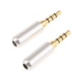 thumbnail image 4 of Convertidor Adaptador de 3,5 Mm Chapado en En uxiliares de 3,5 Mm Pta Yotijar Jack plateado oro del auricular, 4 of 4