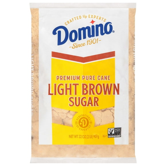 Domino Premium Pure Cane Light Brown Sugar, 2 lb