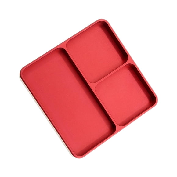 Milaget Screws Tray Dish Bowl Plate Box Red