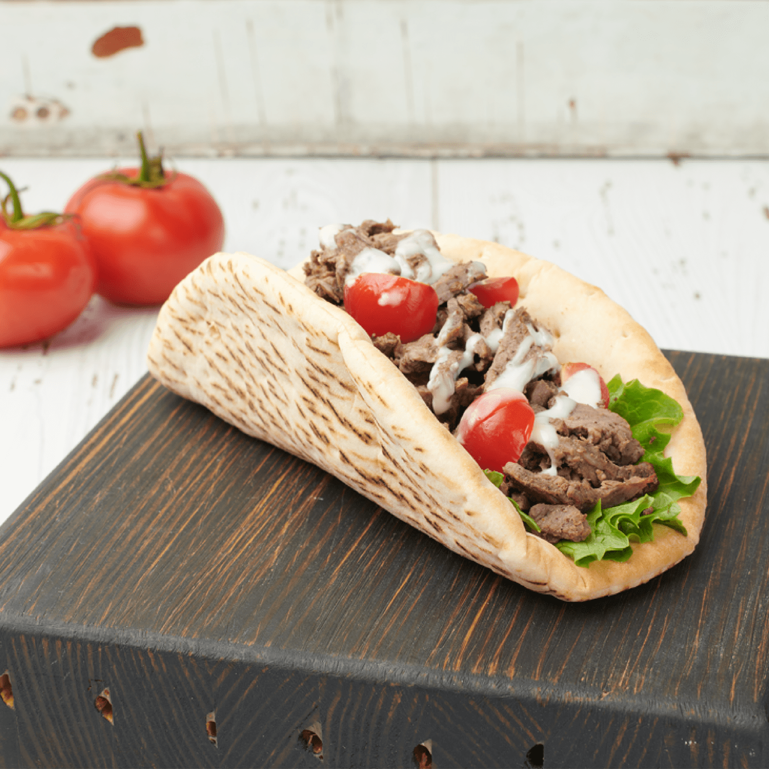 Joseph's White Greek Style Pocketless Pita 4 Count 14 oz