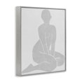thumbnail image 3 of Stupell Industries Veiled Nude Contour Gray Framed Giclee Art design by Melissa Wang, 20 x 16, 3 of 8