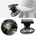 thumbnail image 3 of Elegant Choise Outdoor Solar Fan USB Rechargeable Mini Cooling Fan Clip On Desk Baby Stroller, 3 of 14