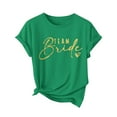 thumbnail image 4 of Jamicy Casual Blouses for Women Summer Wear Womens Summer Fashion Print Short Sleeve Bride Shirt Women Bridal Party Shirts Wedding Team Party Tee Tops, 4 of 4