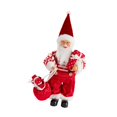 thumbnail image 3 of GUOOL Figurine de Père Noël de Noël pour Bureau, Étagère, Cheminée, Canne Rouge, 3 of 9
