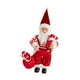 thumbnail image 3 of Colección de adornos de figuras de Papá Noel navideño Figura de Papá Noel de pie para Bastón rojo, 3 of 9
