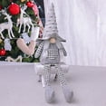 thumbnail image 1 of 1PC Handmade Christmas Gnome Decoration,Swedish Santa Gnome Tomte,Swedish Figurines Sitting Long-Legged Christmas Hanging Decorations Kids Gift, 1 of 9
