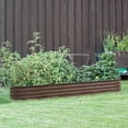 thumbnail image 2 of VEIKOUS 11.1"H Metal Raised Garden Bed, 9-in-1 Modular 8x2x1 ft Galvanized Planter Box, Rustic, 2 of 14