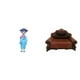thumbnail image 1 of Muñeca Geisha Japonesa,Muñeca geisha con kimono japonés,adorno tradicional,Sofá miniatura para muñecas,Muebles para casa de muñecas,sofá europeo,decoración de modelo,Sillón individual, 1 of 8