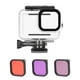 thumbnail image 1 of Estuche a prueba de agua Irfora Estuche impermeable para cámara de acción + Juego de filtros rojo, rosa y morado Reemplazo para GoPro Hero 9 GoPro Hero 10 Buceo Surf Esnórquel Irfora Estuche a prueba de agua, 1 of 7